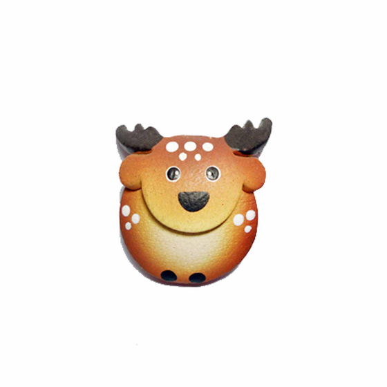 Rentier Schlsselanhnger aus Leder