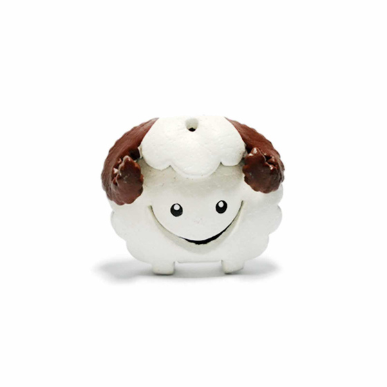 Schaf Schlsselanhnger aus Leder