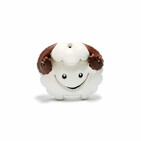 Schaf Schlsselanhnger aus Leder