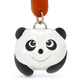 Auf dem Bild zu sehen ist ein Panda aus Leder als...