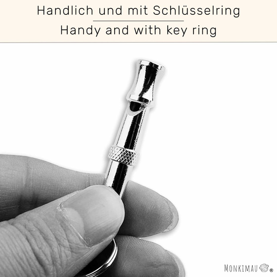 Hundepfeife einstellbar aus Messing