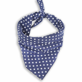 Hundehalstuch blau mit Sternen