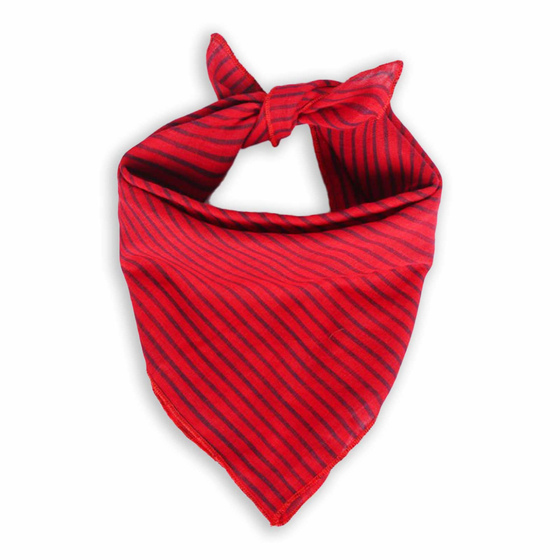 Hundehalstuch rot gestreift