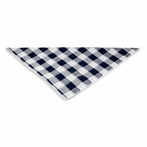 Hundehalstuch dunkel blau kariert