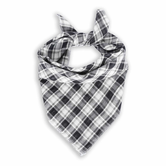 Hundehalstuch schwarz kariert