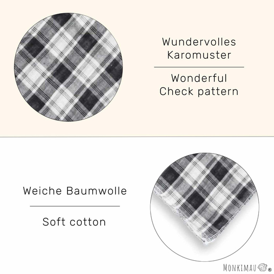 Hundehalstuch schwarz kariert