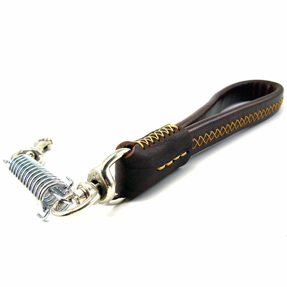 Kurzfhrer Hundeleine aus Leder