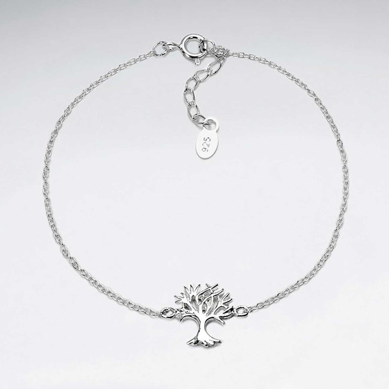 Monkimau Lebensbaum Damen Armband aus Silber