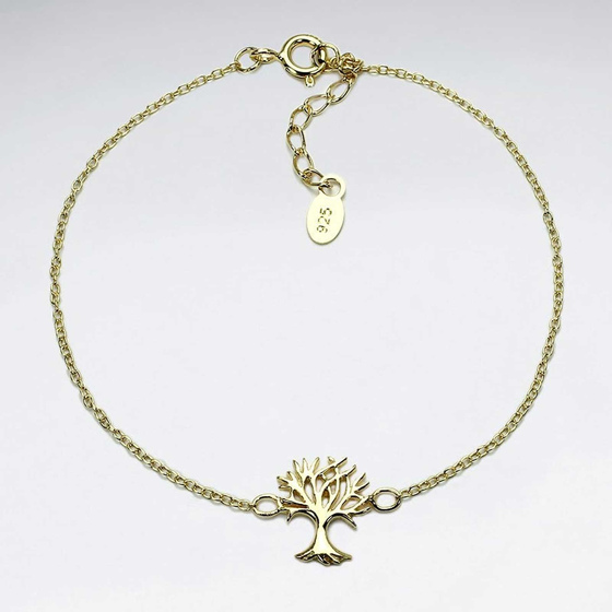 Monkimau Lebensbaum Damen Armband aus Silber