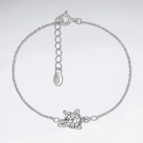 Monkimau Schildkrten Damen Armband aus Silber