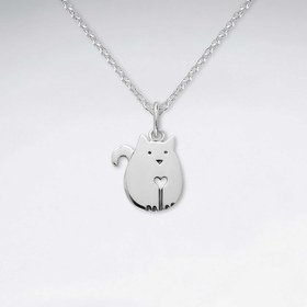 Monkimau Katzen Damen Anhnger aus Silber