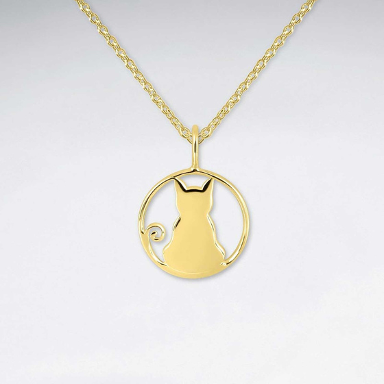 Monkimau Katzen Damen Anhnger aus Silber