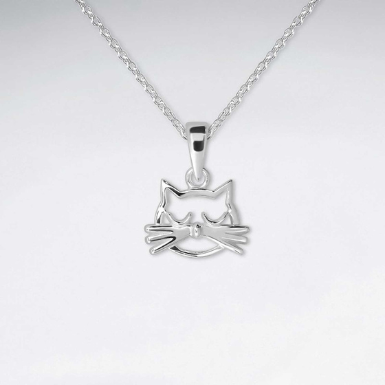 Monkimau Katzen Damen Anhnger aus Silber