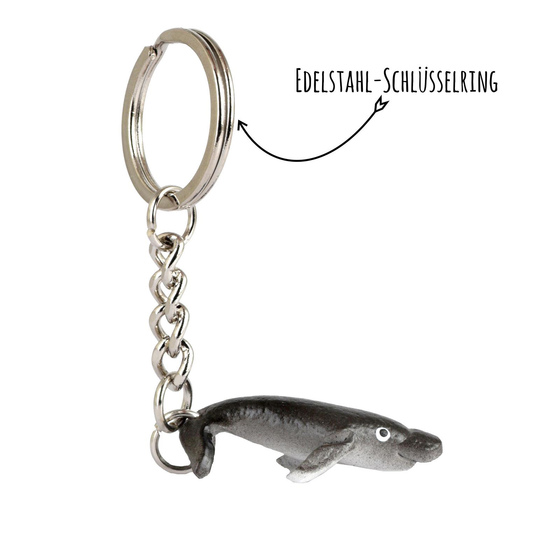 Delfin Schlsselanhnger aus Leder