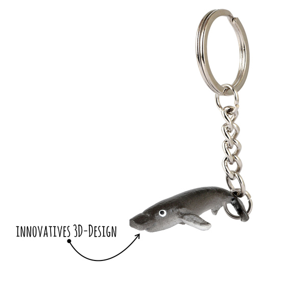 Delfin Schlsselanhnger aus Leder