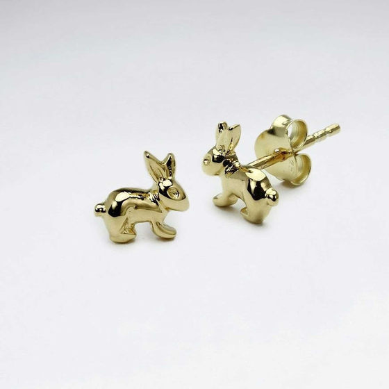 Monkimau Hasen Damen Ohrringe aus Silber