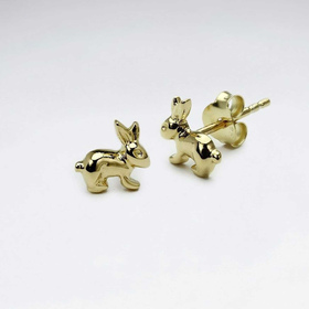 Monkimau Hasen Damen Ohrringe aus Silber