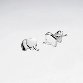Monkimau Elefanten Damen Ohrringe aus Silber