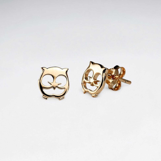Monkimau Eulen Damen Ohrringe aus Silber