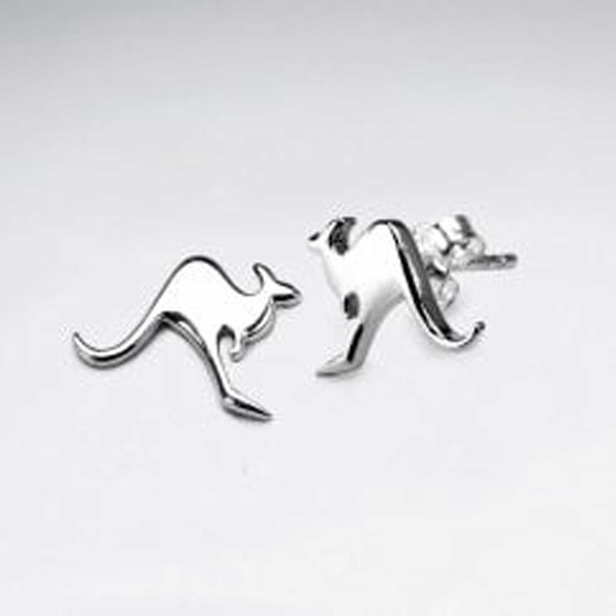 Monkimau Knguru Damen Ohrringe aus Silber