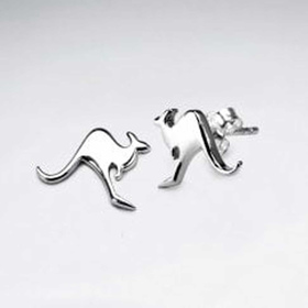 Monkimau Knguru Damen Ohrringe aus Silber