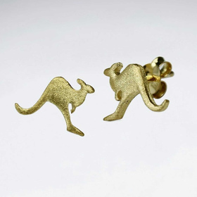 Monkimau Knguru Damen Ohrringe aus Silber