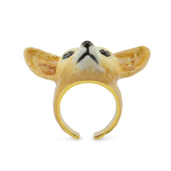 Fuchs Ring vergoldet