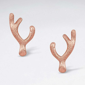 Monkimau Geweih Damen Ohrringe aus Silber