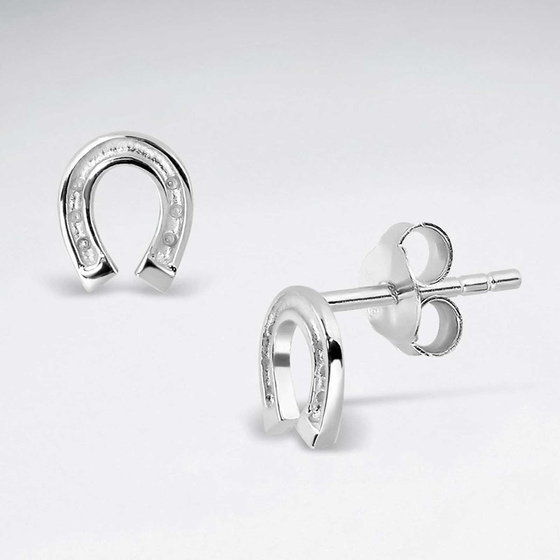 Monkimau Hufeisen Damen Ohrringe aus Silber