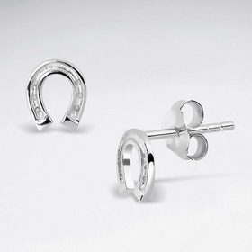 Monkimau Hufeisen Damen Ohrringe aus Silber