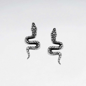 Monkimau Schlangen Damen Ohrringe aus Silber