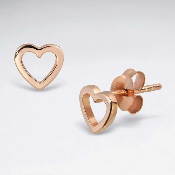 Monkimau Herz Damen Ohrringe aus Silber