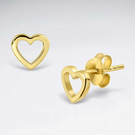 Monkimau Herz Damen Ohrringe aus Silber