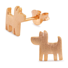 Auf dem Bild zu sehen sind Damen Ohrringe Hund Ohrstecker...