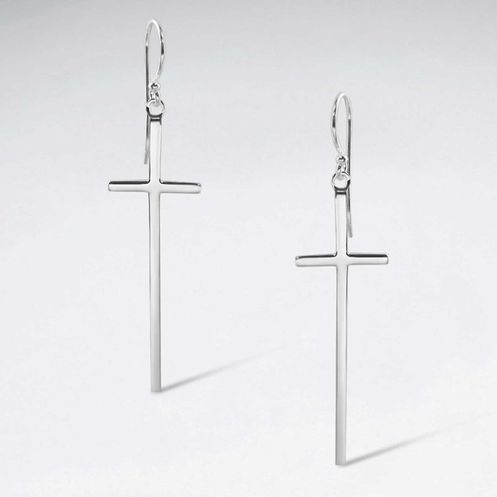 Monkimau Kreuz Damen Ohrringe aus Silber