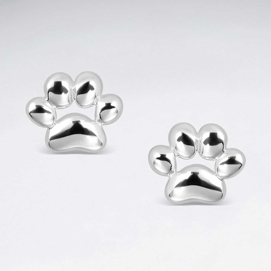 Monkimau Pfoten Damen Ohrringe aus Silber