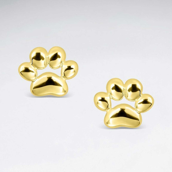 Monkimau Pfoten Damen Ohrringe aus Silber