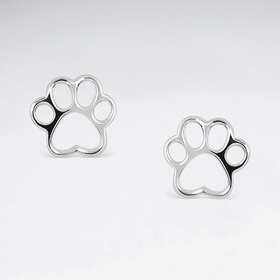 Monkimau Pfoten Damen Ohrringe aus Silber
