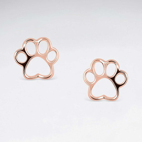 Monkimau Pfoten Damen Ohrringe aus Silber