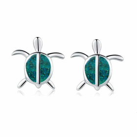 Monkimau Schildkr�ten Damen Ohrstecker Ohrringe aus Silber