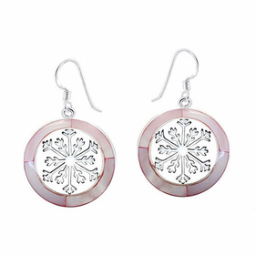 Monkimau Schneeflocken Damen Ohrhnger Ohrringe aus Silber