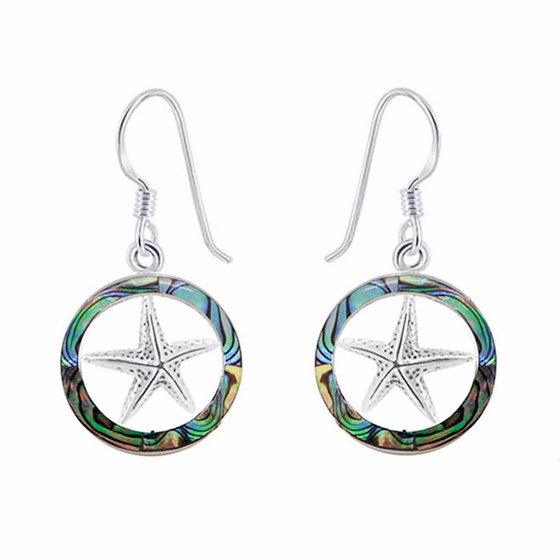 Monkimau Seestern Damen Ohrh�nger Ohrringe aus Silber