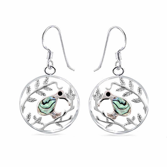 Monkimau Kiwi Damen Ohrhnger Ohrringe aus Silber