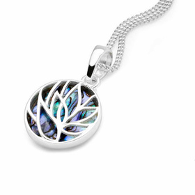 Monkimau Bl�tter Damen Halsketten Anh�nger aus Silber