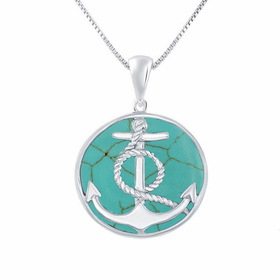 Monkimau Anker Damen Halsketten Anh�nger aus Silber