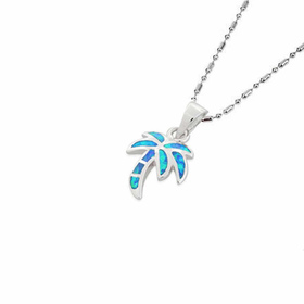 Monkimau Palme Damen Halsketten Anh�nger aus Silber