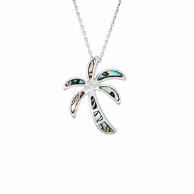 Monkimau Palme Damen Halsketten Anh�nger aus Silber