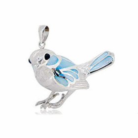 Monkimau Vogel Damen Halsketten Anhnger aus Silber