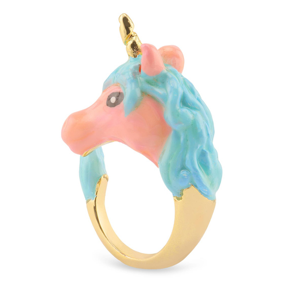 Einhorn Ring 18k Gold plattiert