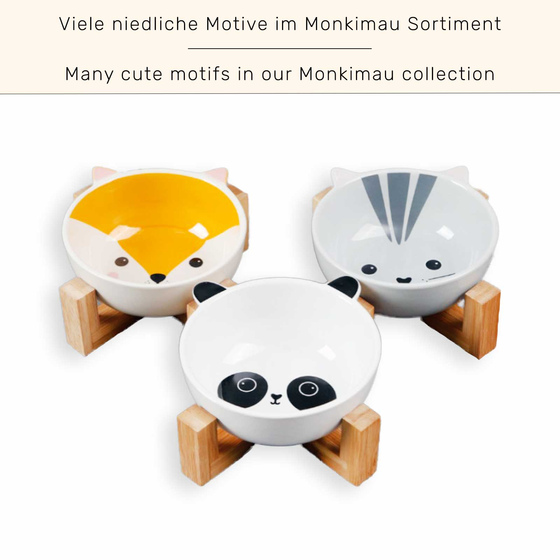 Hundenapf und Katzennapf aus Keramik - Panda